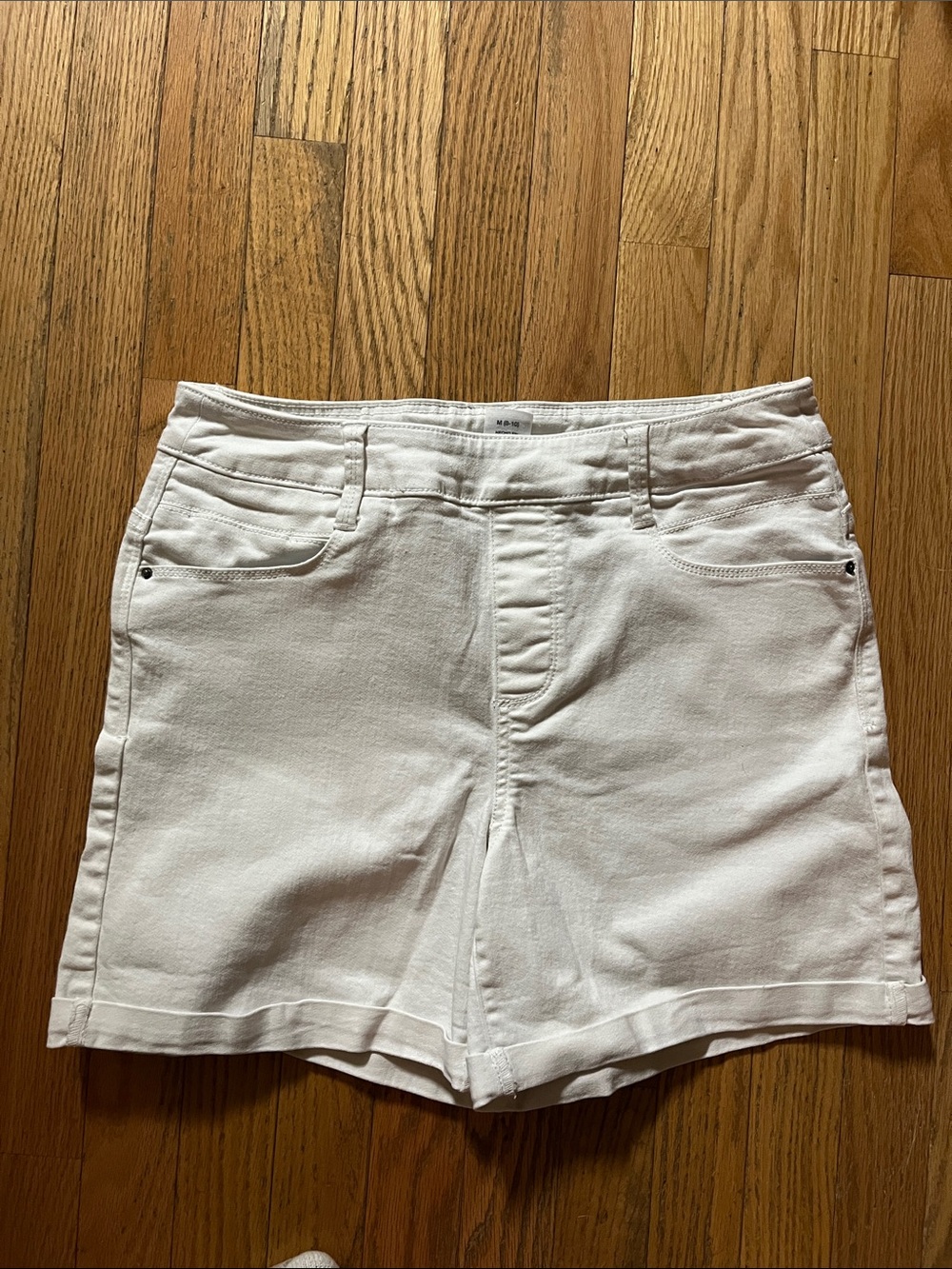 Time and Tru White Denim Jean Shorts